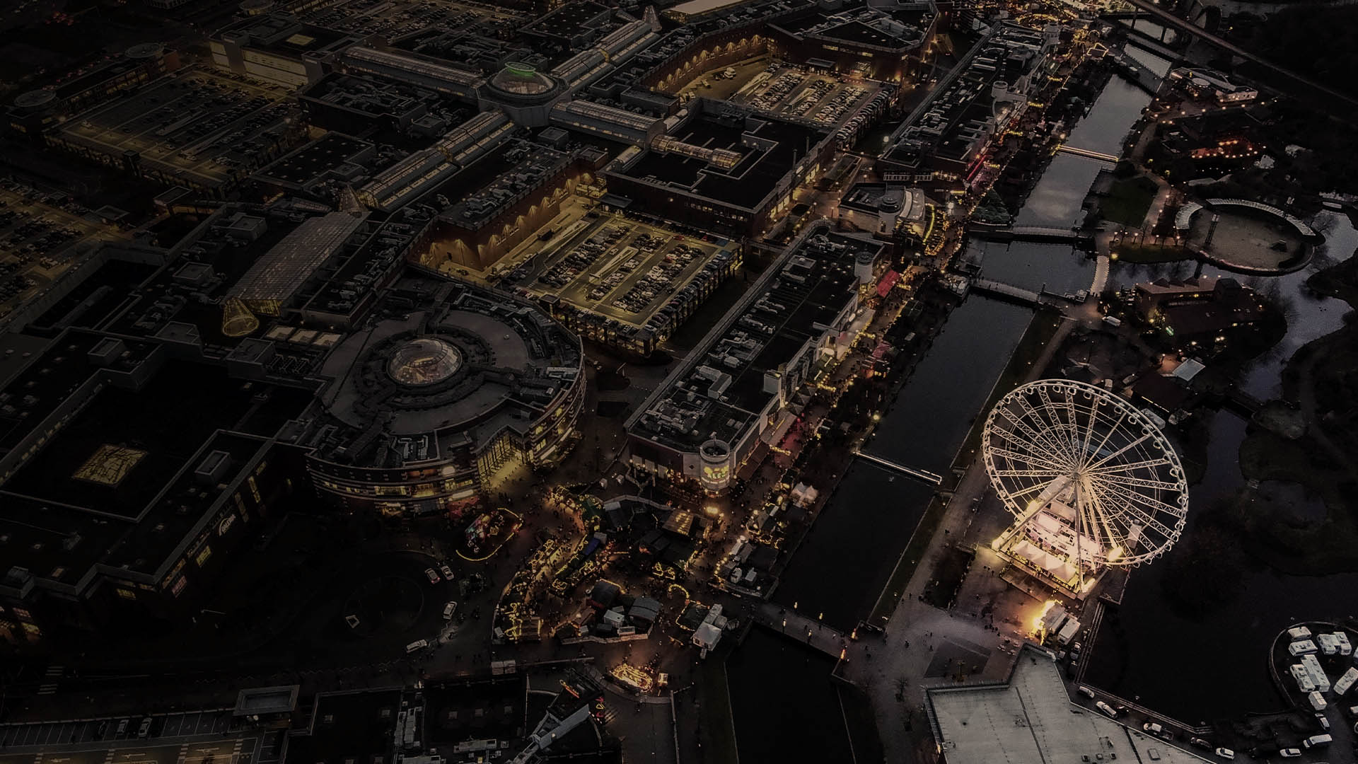 Eine Luftaufnahme von Oberhausen